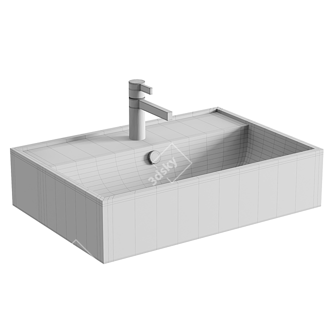 Modern Turin Basin Design 3D model image 4