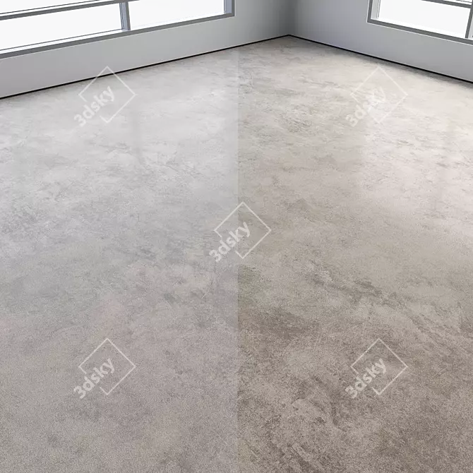 Colored Seamless Polished Concrete Floor 3D model image 2