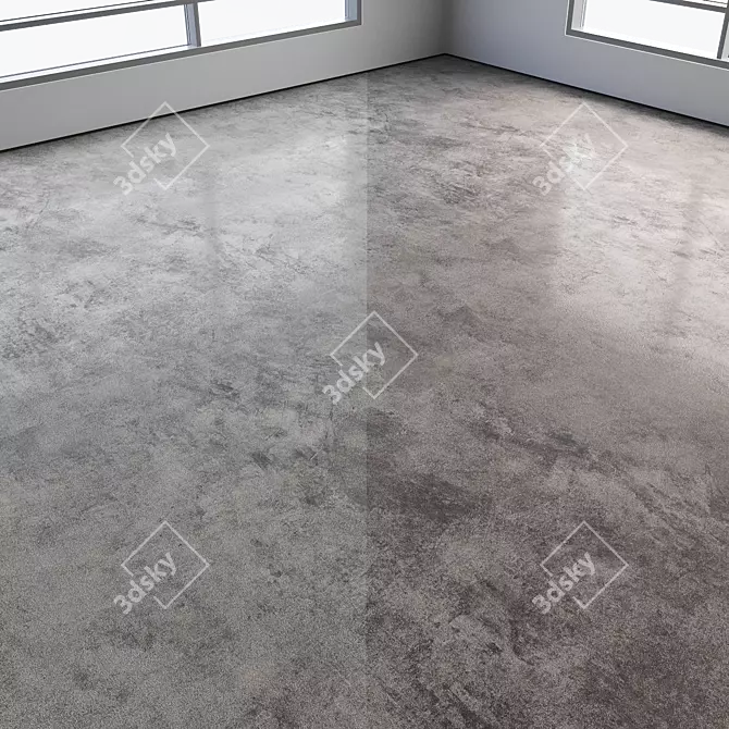 Colored Seamless Polished Concrete Floor 3D model image 3