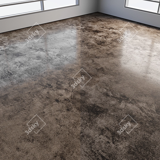 Colored Seamless Polished Concrete Floor 3D model image 5