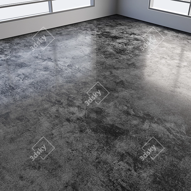 Colored Seamless Polished Concrete Floor 3D model image 6