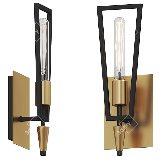 Modern Maxim Wings Sconce Lighting 3D model image 1