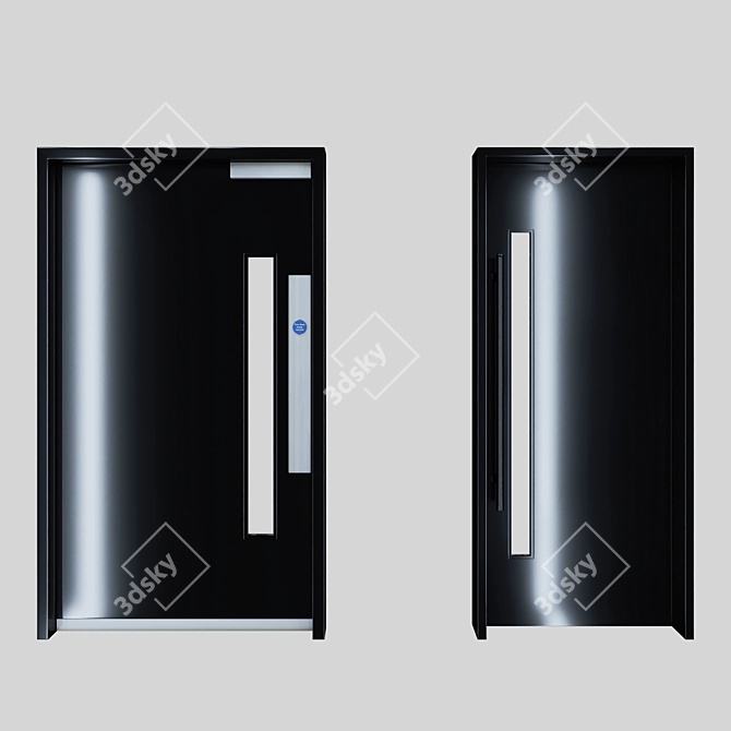 Office Fit-Out Riser Doors 3D model image 3