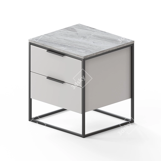 Nord Comoda & Bedside Table 3D model image 5