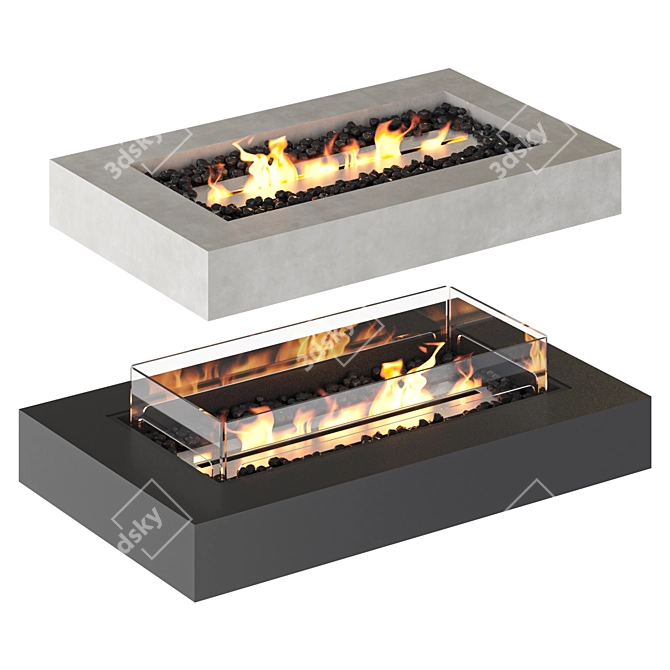 Wharf 65 Outdoor Fire Feature 3D model image 2