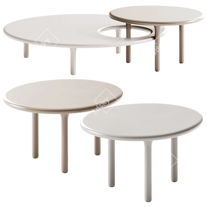 De Padova Honore Coffee Table 3D model image 1