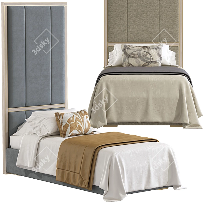 Jewel 346 Bed Collection, Versatile Options 3D model image 4