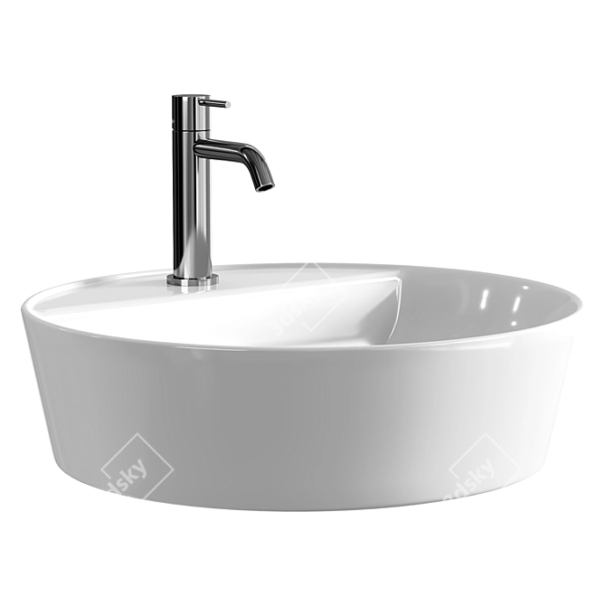 Elegant Fontana Basin: Stylish Sophistication 3D model image 2