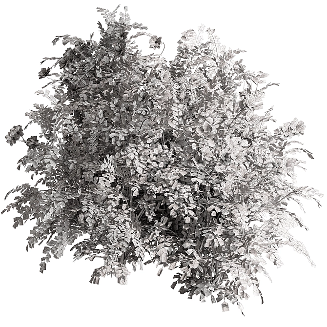 Blooming Bush Set 113 3D model image 3