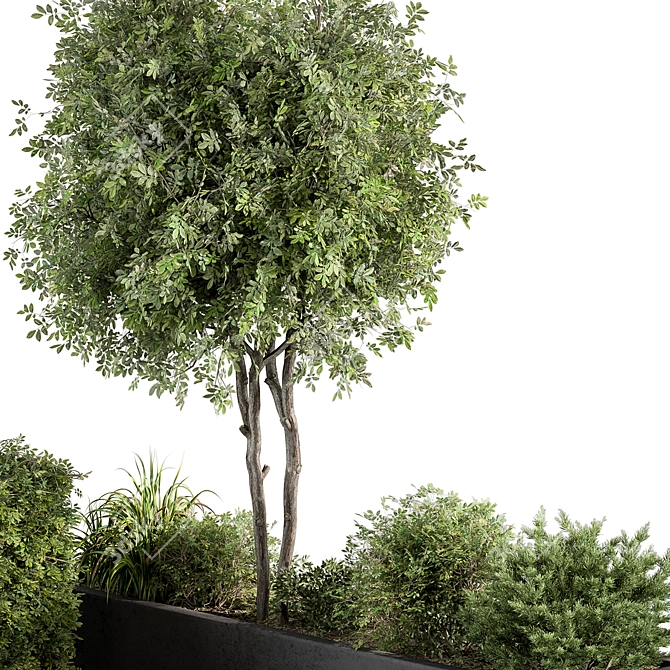 Outdoor Plant Box Garden - 540 3D model image 3