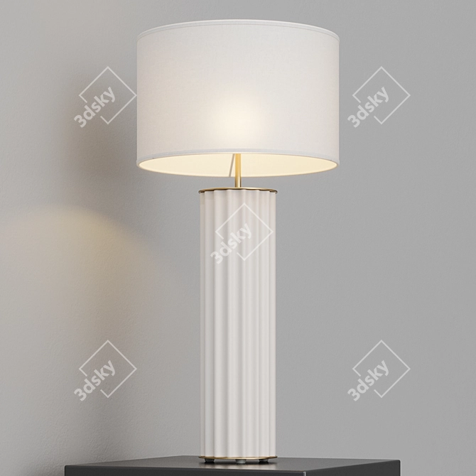 Sleek Desk Lamp Onica Black 3D model image 7