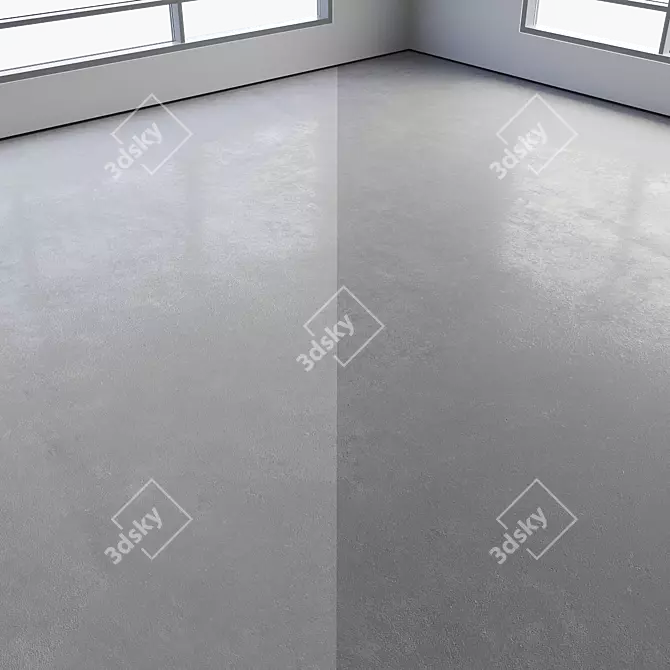 Polished Concrete Flooring in Various Colors 3D model image 2