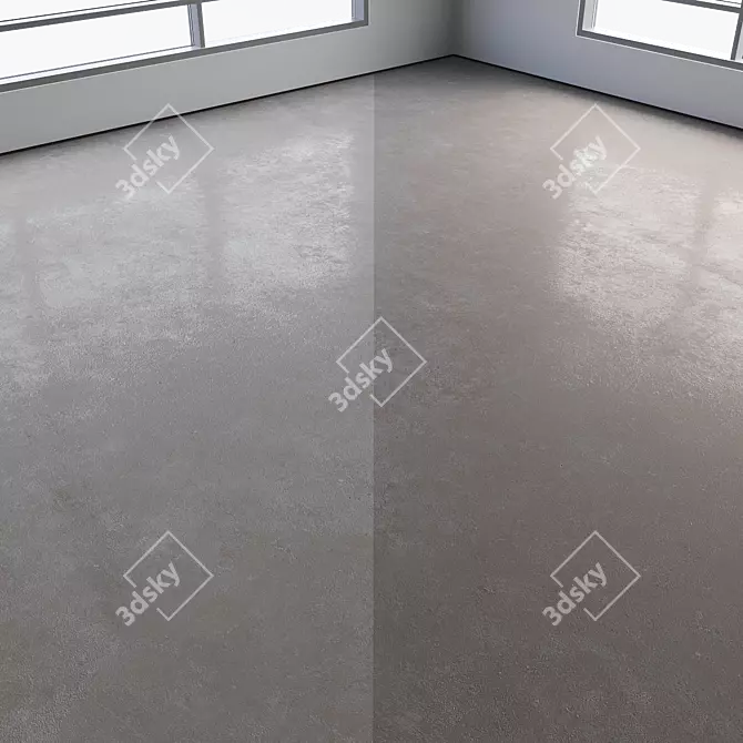 Polished Concrete Flooring in Various Colors 3D model image 3