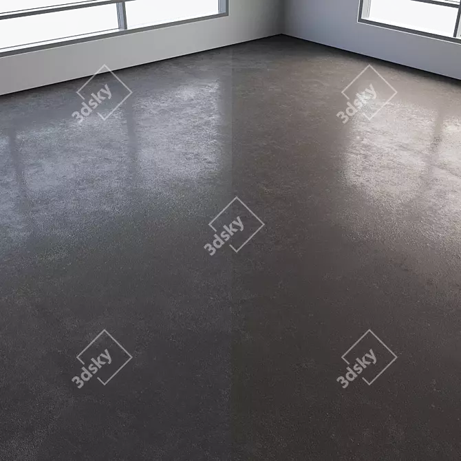 Polished Concrete Flooring in Various Colors 3D model image 5