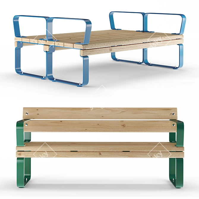 Rosenlund Urban Furniture System 3D model image 2