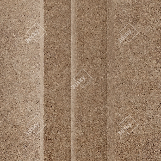 Cork Wood Material for CG 3D model image 3