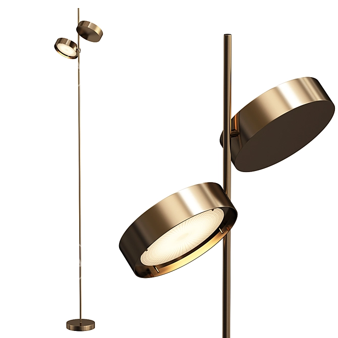 Modern Berlin Floor Lamp 3D model image 1