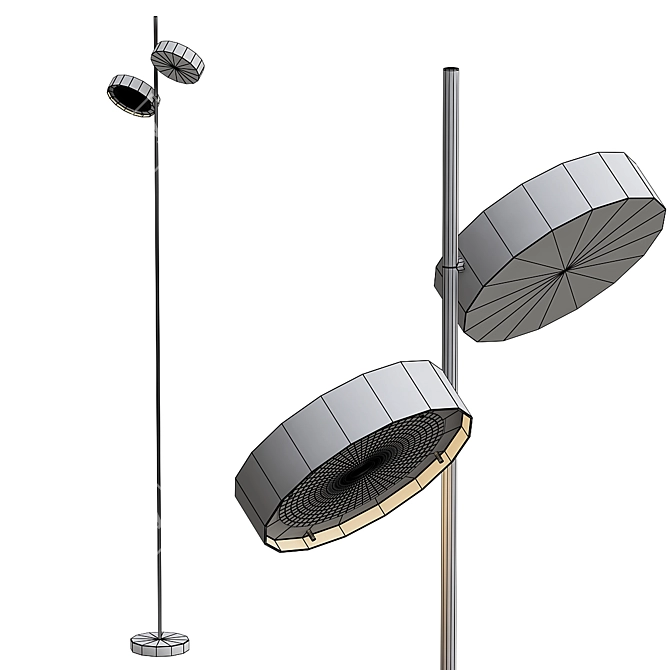 Modern Berlin Floor Lamp 3D model image 3