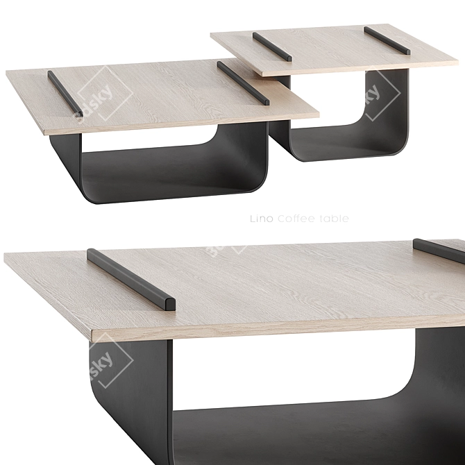 Cozoni Lino Coffee Table Ensemble 3D model image 1