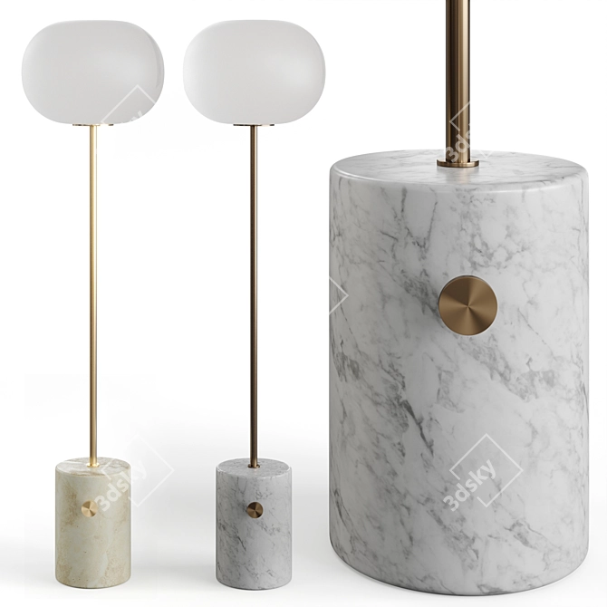 Minimalist JWDA Floor Lamp 3D model image 1