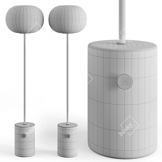 Minimalist JWDA Floor Lamp 3D model image 2