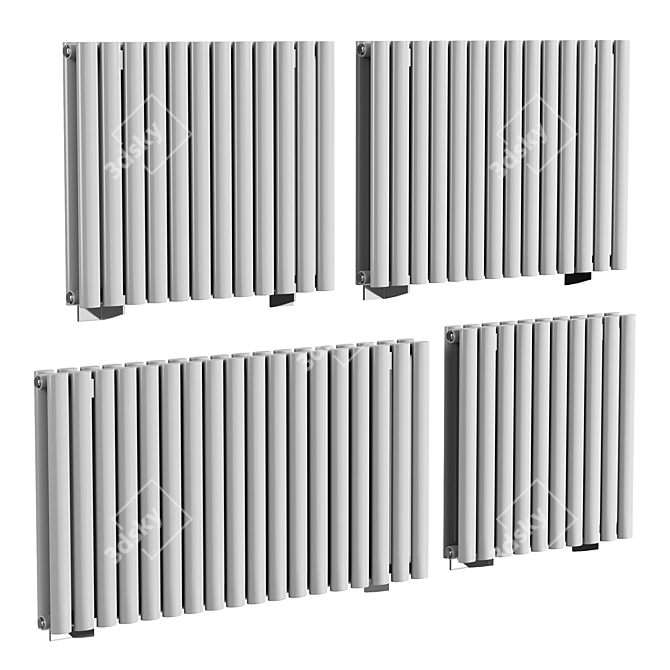 Stylish Ultraheat Sofi Designer Radiator 3D model image 1