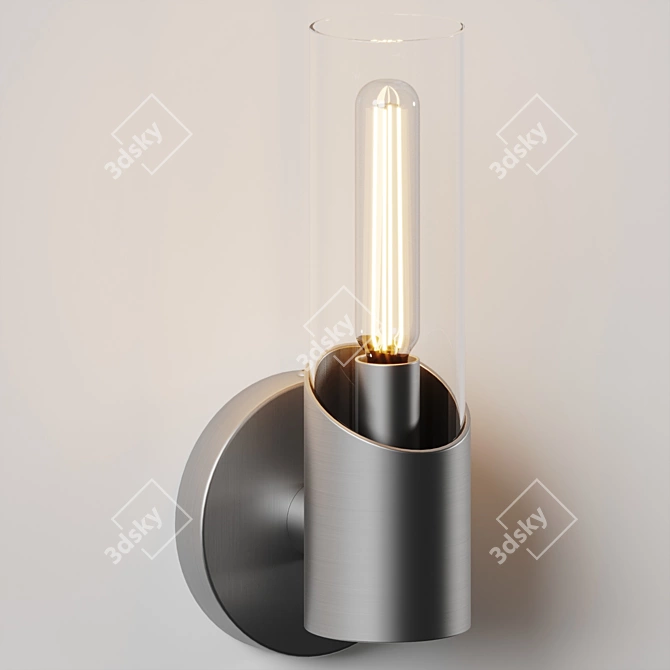 Modern Opal Glass Vanity Sconce 3D model image 1