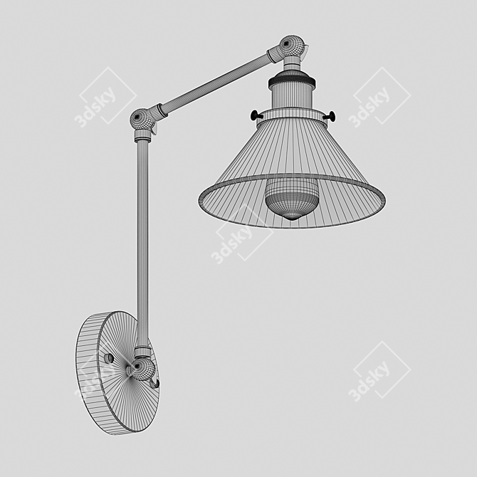 Art 08420,20 OM Loft Sconce 3D model image 2