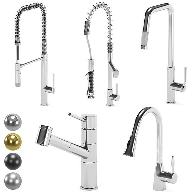 3D Modeling Files: VIGO Kitchen Faucets 3D model image 1