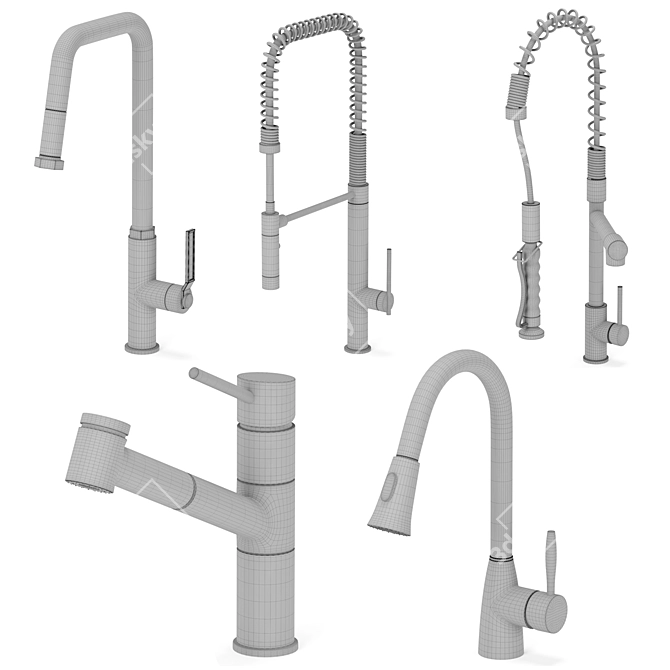 3D Modeling Files: VIGO Kitchen Faucets 3D model image 7