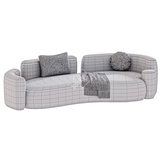 Modern Daybed Sofa for 3D Renderings 3D model image 3