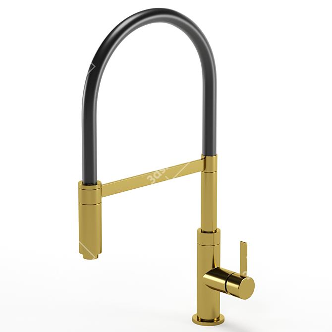 Modern Kitchen Faucet - Model Kit 3D model image 5