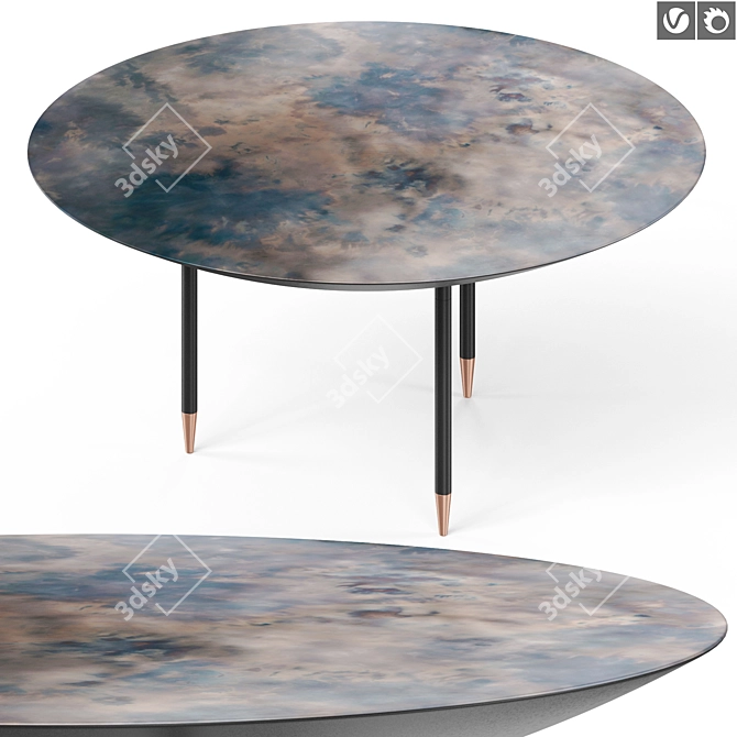 Modern Polygonal De Castelli Table 3D model image 1