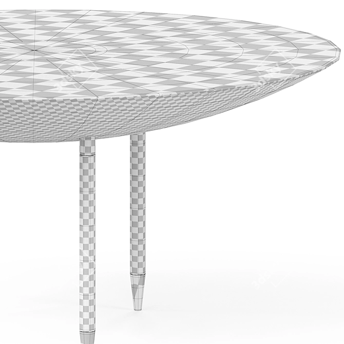 Modern Polygonal De Castelli Table 3D model image 4