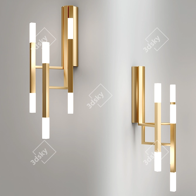 Minimalist LED Wall Lamp Collection 3D model image 3