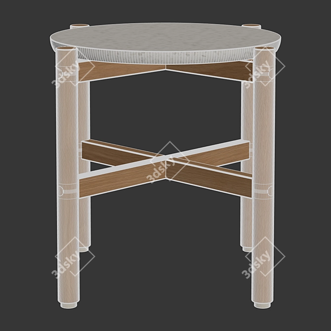 Seamless Textured Coffee Table | V-Ray Compatibility 3D model image 4