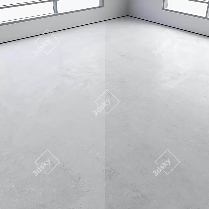 Polished Seamless Concrete Floor 3D model image 2