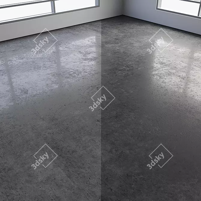 Colorful Seamless Polished Concrete Floor 3D model image 6