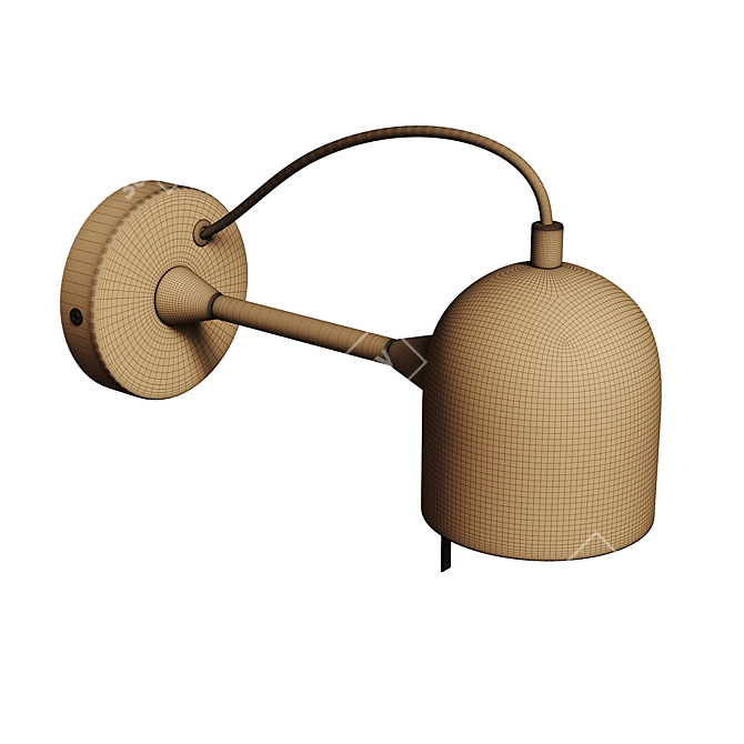 Modern Steel Lucilla Wall Sconce 3D model image 5