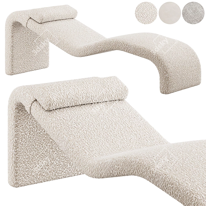 Modern Matador Chaise Lounge Optimize 3D model image 2