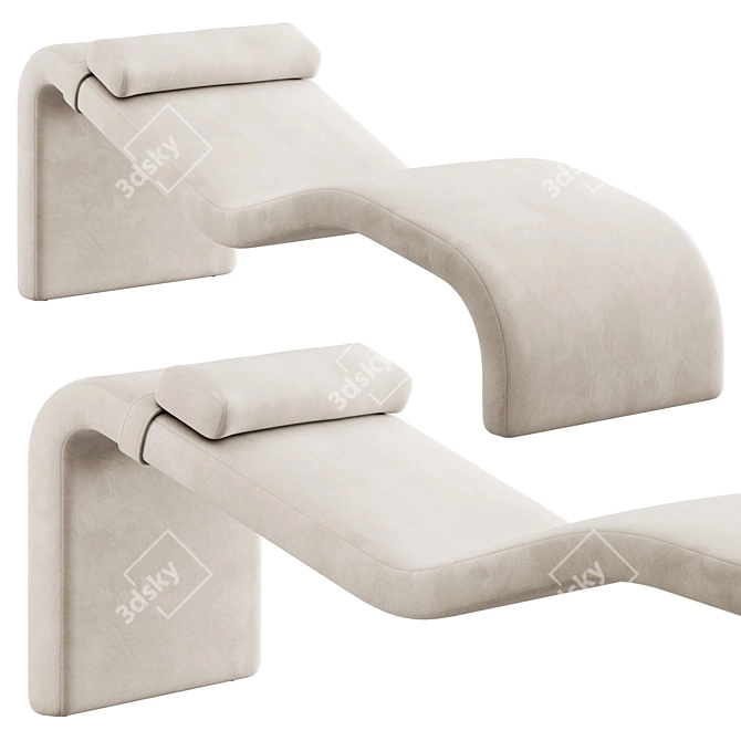 Modern Matador Chaise Lounge Optimize 3D model image 4