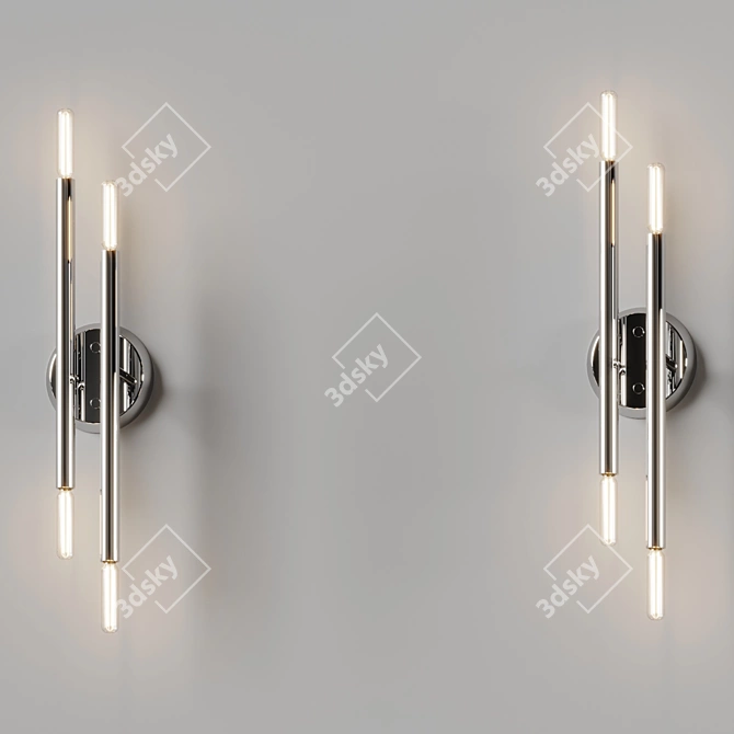 Modern Space-Inspired ADA Wall Sconce 3D model image 3