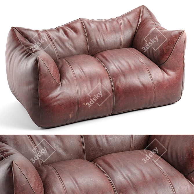 Modern Italian LE BAMBOLE Sofa 3D model image 3