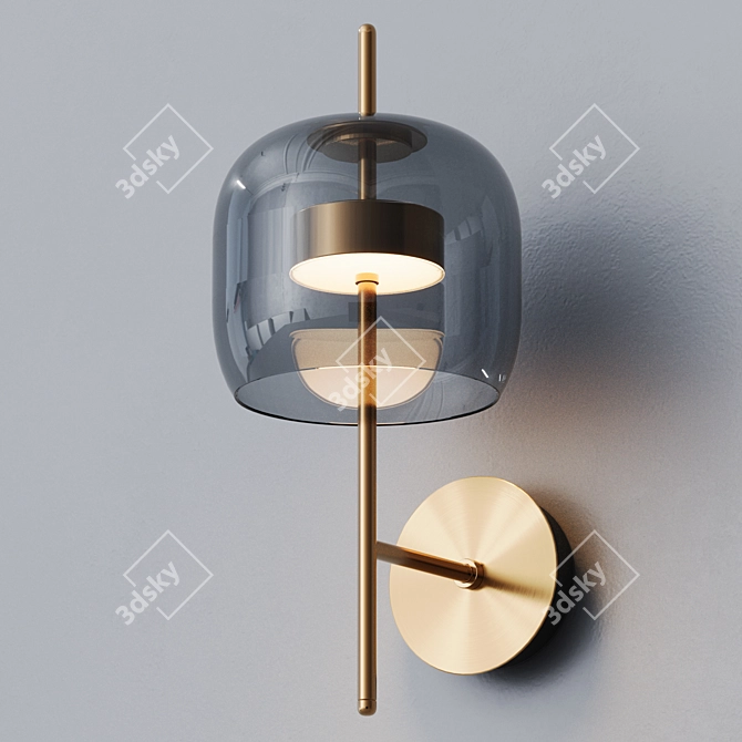 Elegant Shade Wall Sconce 3D model image 5