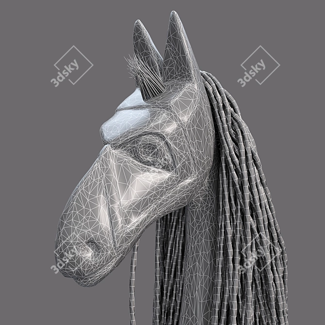 Horse Statue Photogrammetry 4096 Texture 3D model image 5