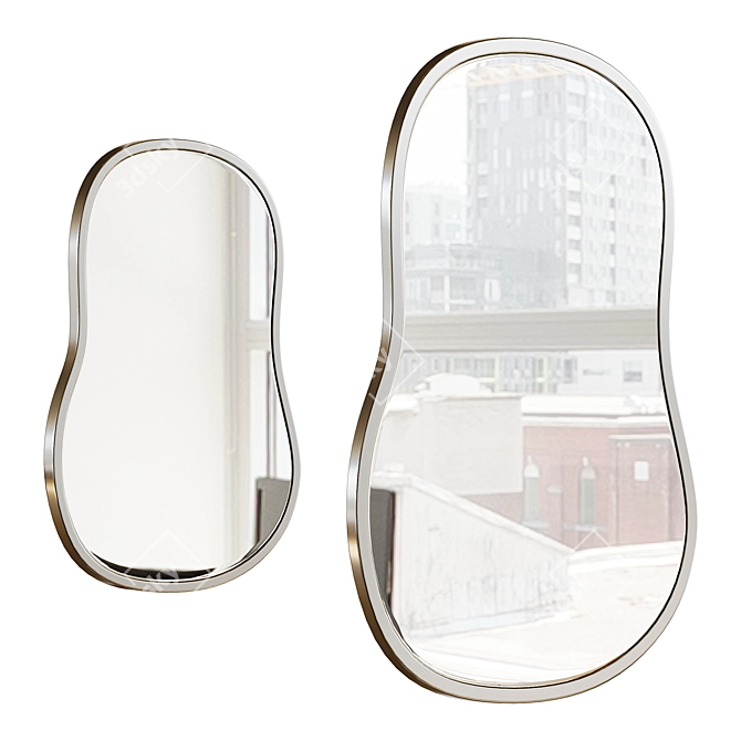 Amalfi Wall Mirror Set 3D model image 1