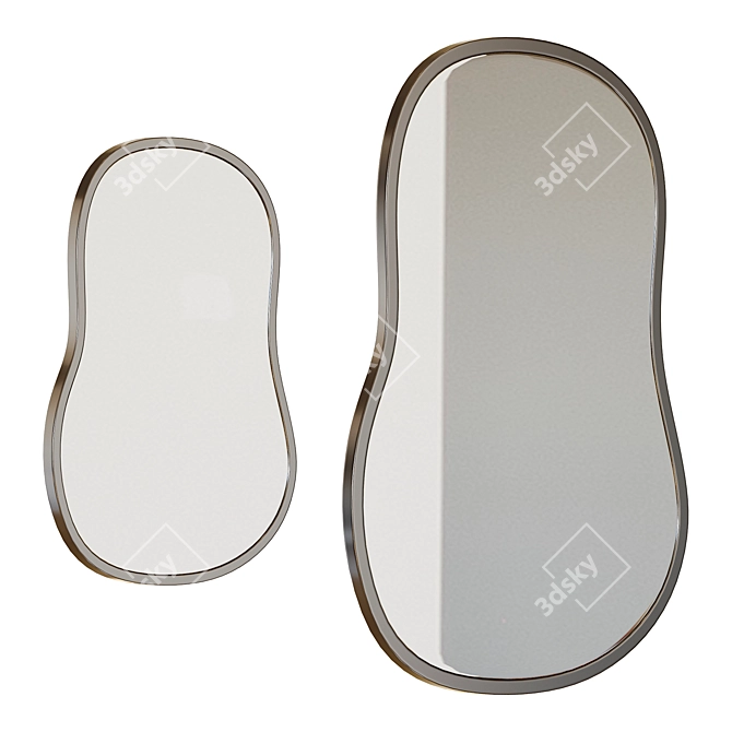 Amalfi Wall Mirror Set 3D model image 2