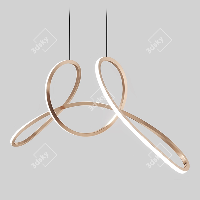 Modern Lampatron Norvin B Chandelier 3D model image 3