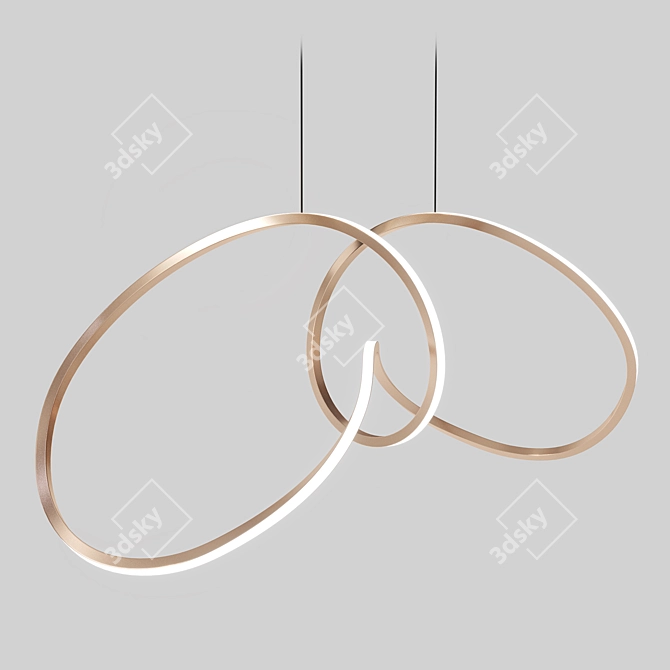 Modern Lampatron Norvin B Chandelier 3D model image 4