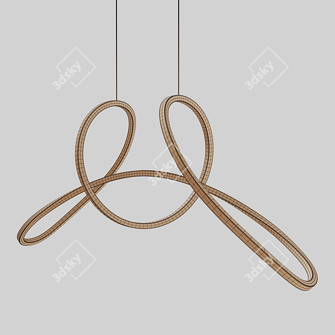 Modern Lampatron Norvin B Chandelier 3D model image 5